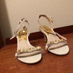 Michael Kors White Studded Heels